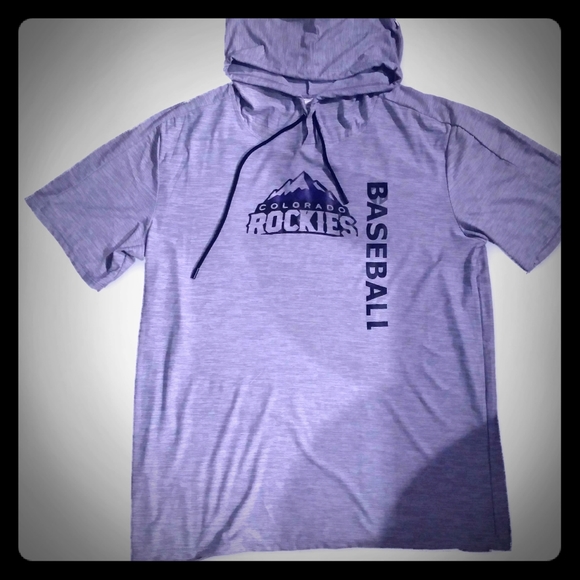 baseball short sleeve hoodie
